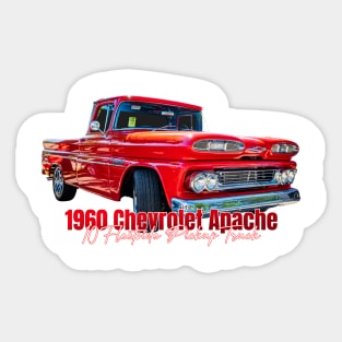 1960 Chevrolet Apache 10 Fleetside Pickup Truck Sticker